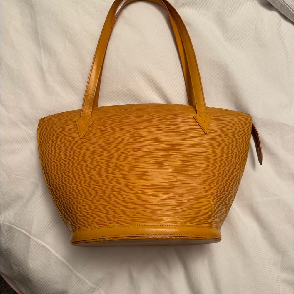 Louis Vuitton Mustard Leather Tote